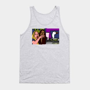 Woman Yelling at Cat Meme Gaming Goose Tank Top